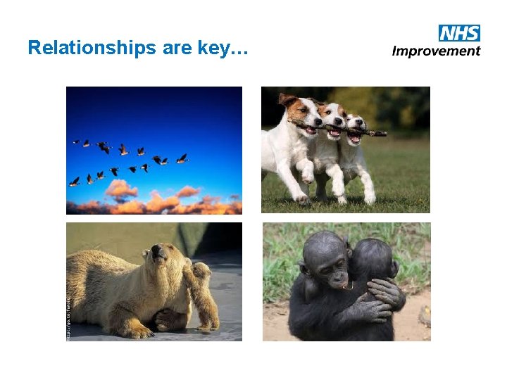 Relationships are key… Relationships are key…