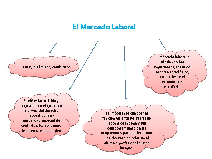 El Mercado Laboral El mercado laboral a sufrido cambios importantes, tanto del aspecto sociológico,