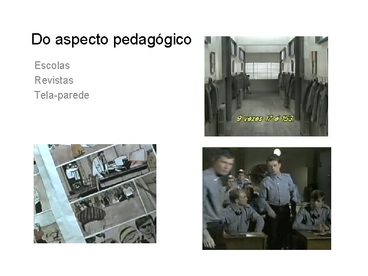 Do aspecto pedagógico Escolas Revistas Tela-parede 