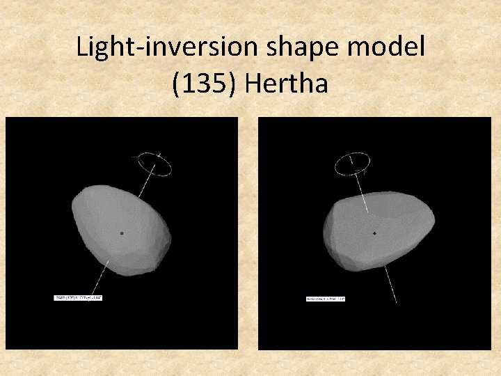 Light-inversion shape model (135) Hertha 