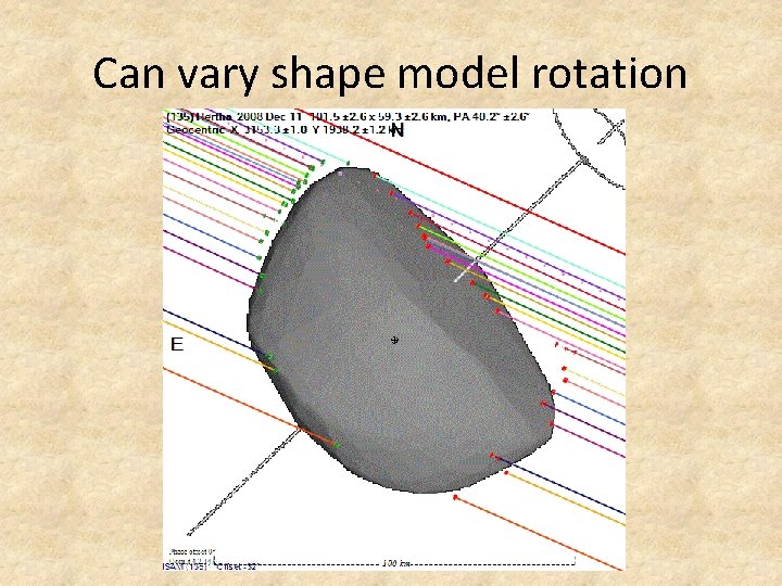 Can vary shape model rotation 