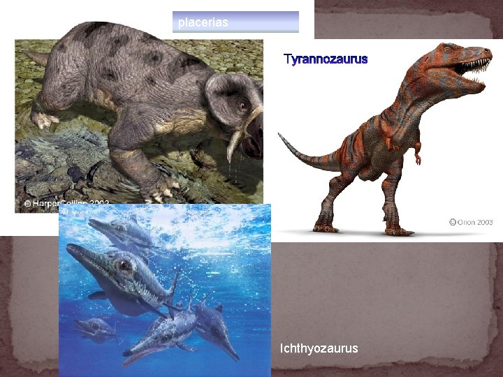 placerias Ichthyozaurus 