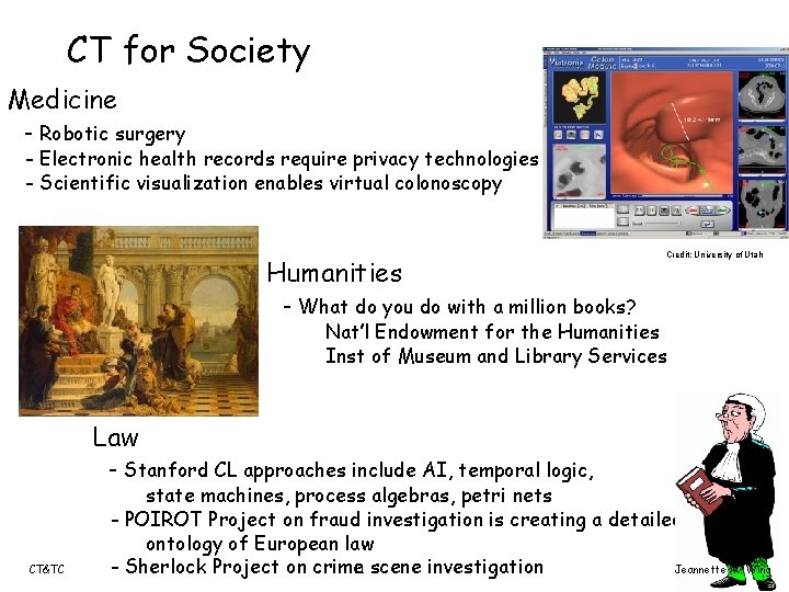 CT for Society Medicine - Robotic surgery - Electronic health records require privacy technologies
