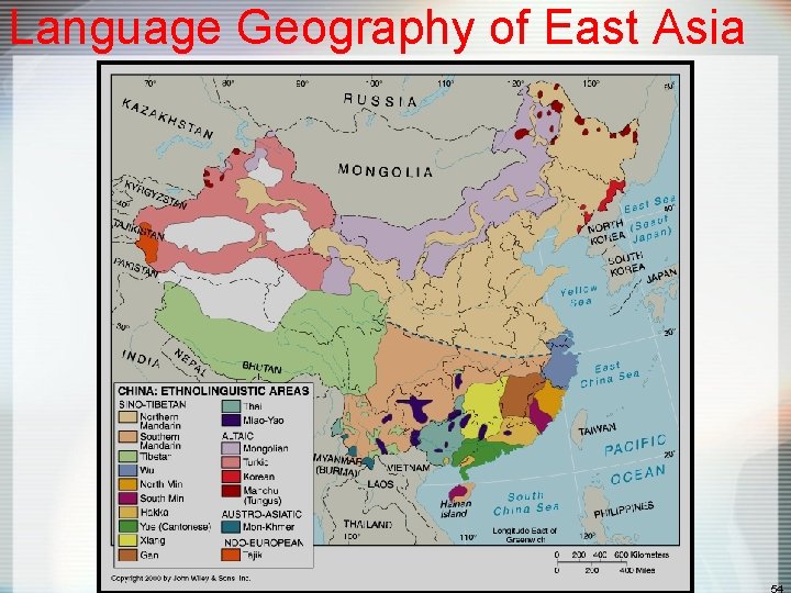 Language Geography of East Asia 