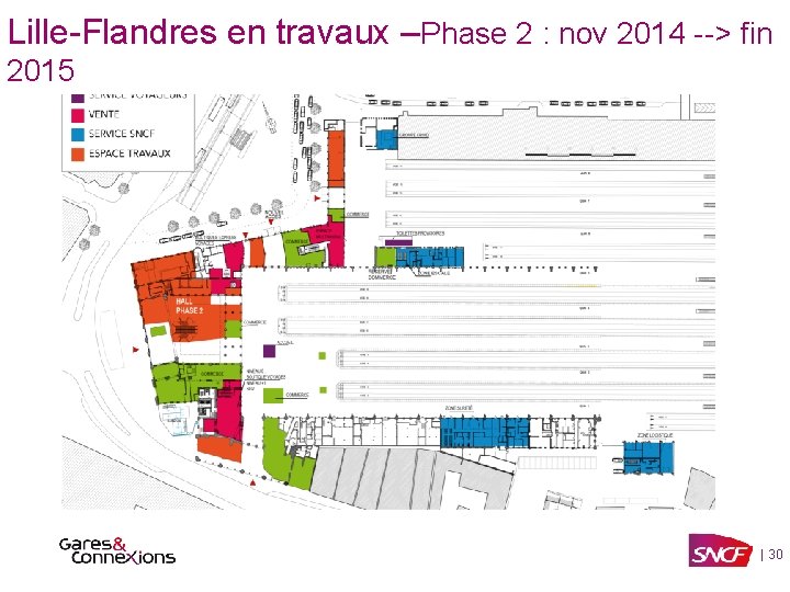Lille-Flandres en travaux –Phase 2 : nov 2014 --> fin 2015 | 30 