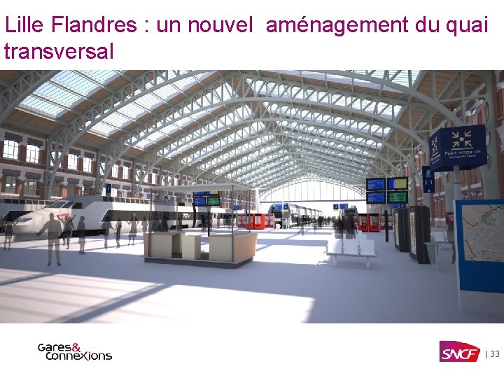 Lille Flandres : un nouvel aménagement du quai transversal | 33 