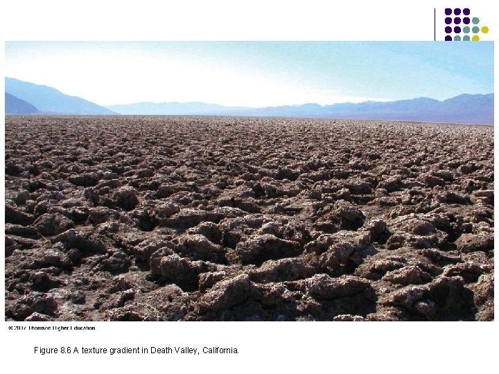 Figure 8. 6 A texture gradient in Death Valley, California. 