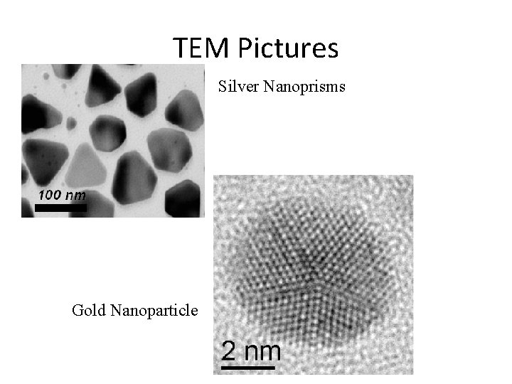 TEM Pictures Silver Nanoprisms Gold Nanoparticle 