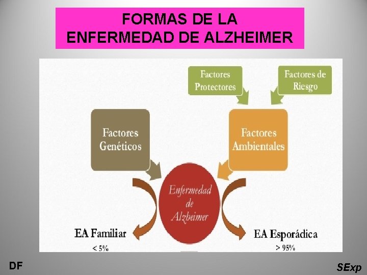 FORMAS DE LA ENFERMEDAD DE ALZHEIMER DF SExp 