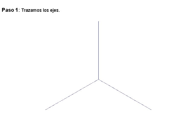 Paso 1: Trazamos los ejes. 