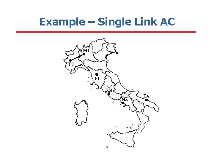 Example – Single Link AC 