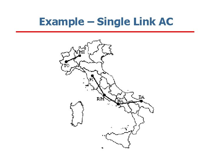Example – Single Link AC 