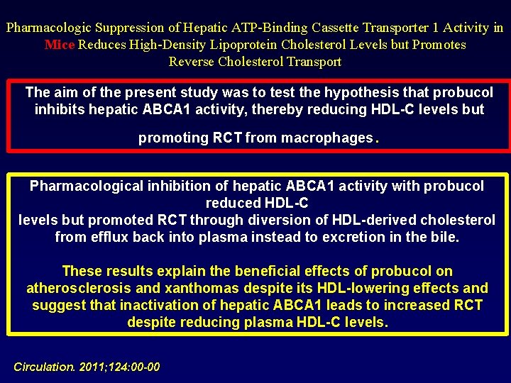 Pharmacologic Suppression of Hepatic ATP-Binding Cassette Transporter 1 Activity in Mice Reduces High-Density Lipoprotein