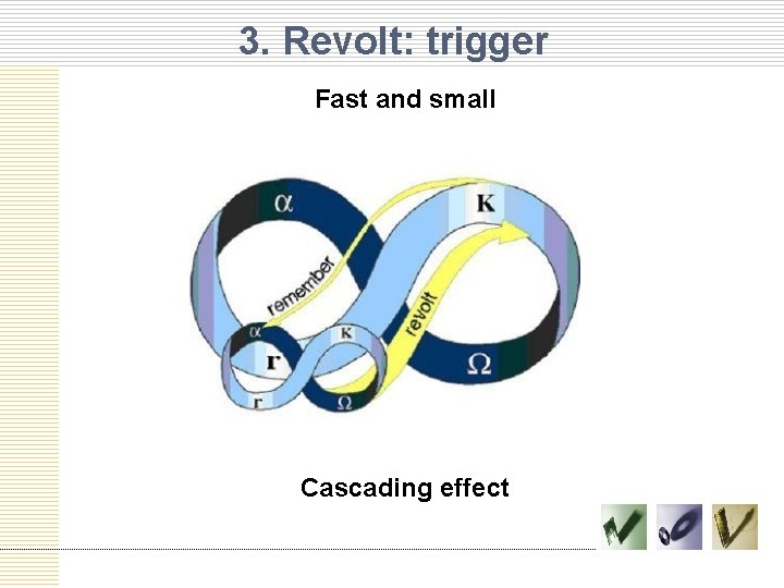 3. Revolt: trigger Fast and small Cascading effect 