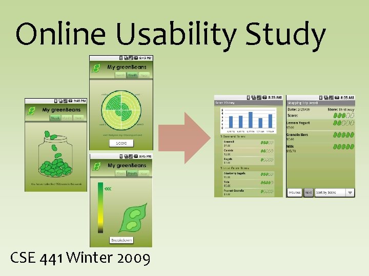 Online Usability Study CSE 441 Winter 2009 