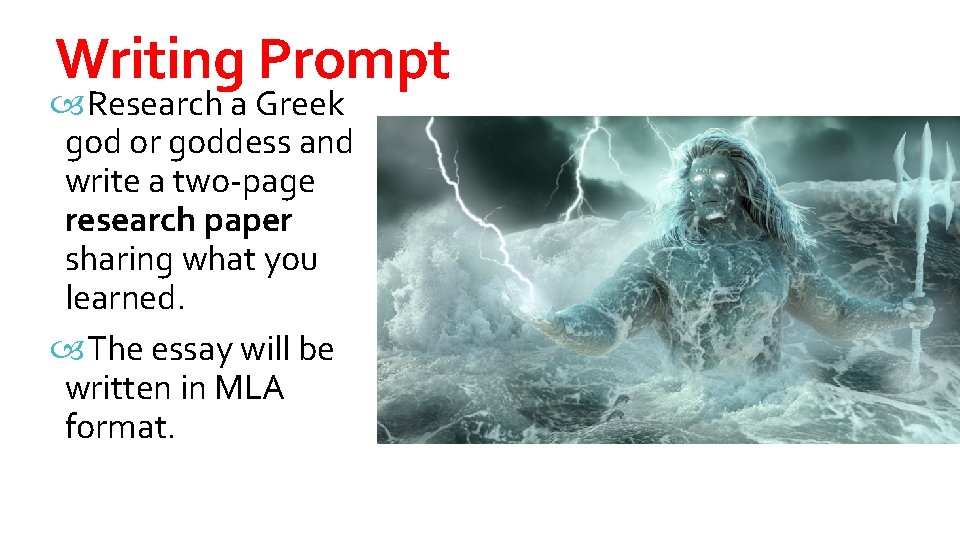 Writing Prompt Research a Greek god or goddess and write a two-page research paper Writing Prompt Research a Greek god or goddess and write a two-page research paper