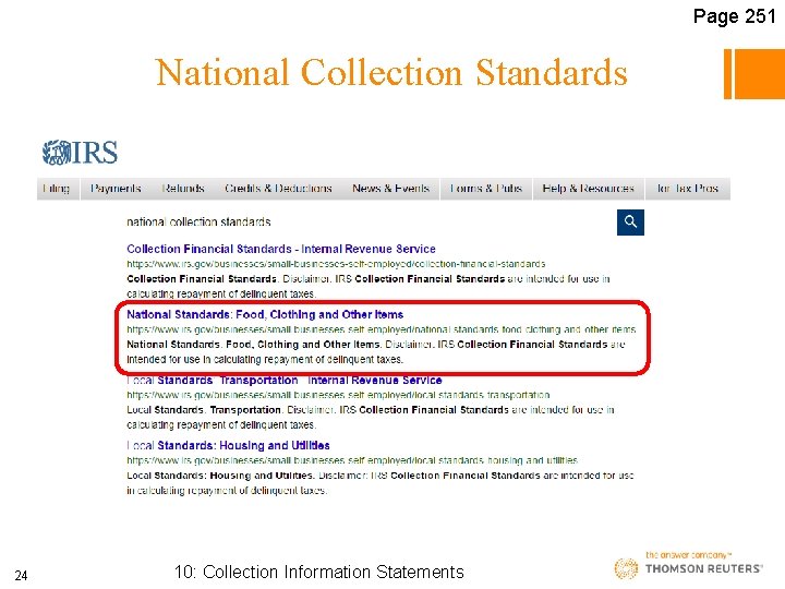 Page 251 National Collection Standards 24 10: Collection Information Statements 
