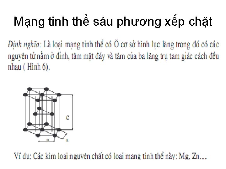 Mạng tinh thể sáu phương xếp chặt 