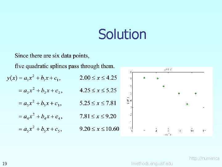 Solution 19 lmethods. eng. usf. edu http: //numerica 