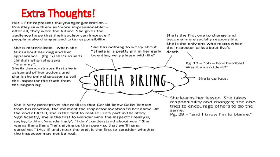 Extra Thoughts! Extra Thoughts!