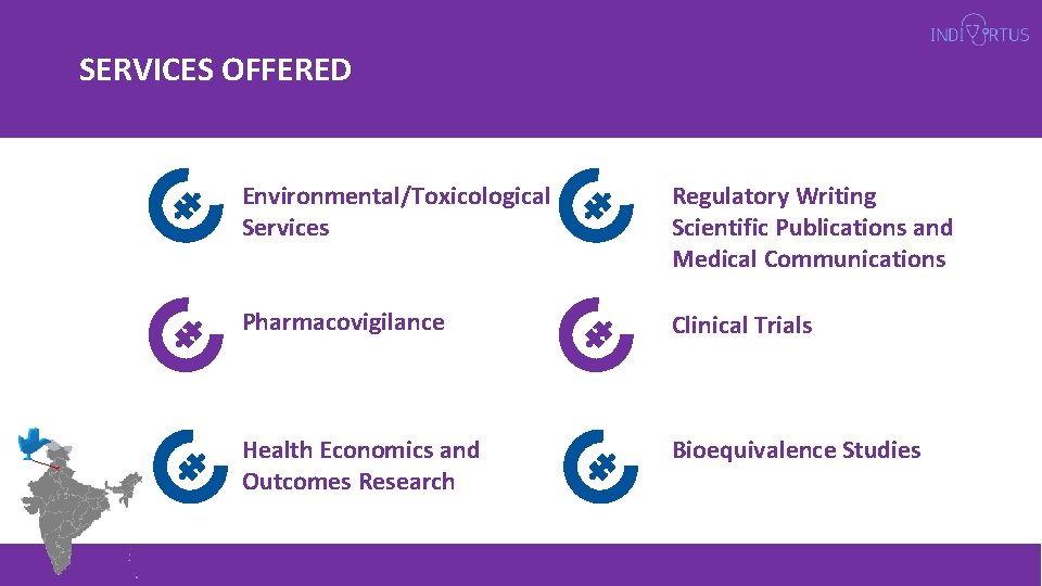 SERVICES OFFERED Environmental/Toxicological Services Regulatory Writing Scientific Publications and Medical Communications Pharmacovigilance Clinical Trials