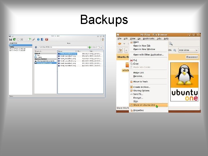 Backups 