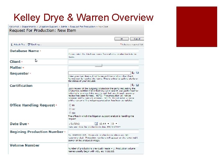 Kelley Drye & Warren Overview 