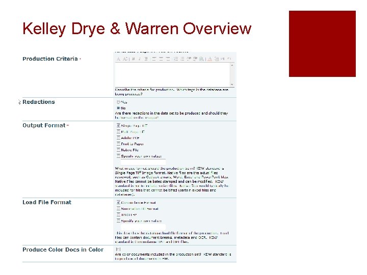 Kelley Drye & Warren Overview 