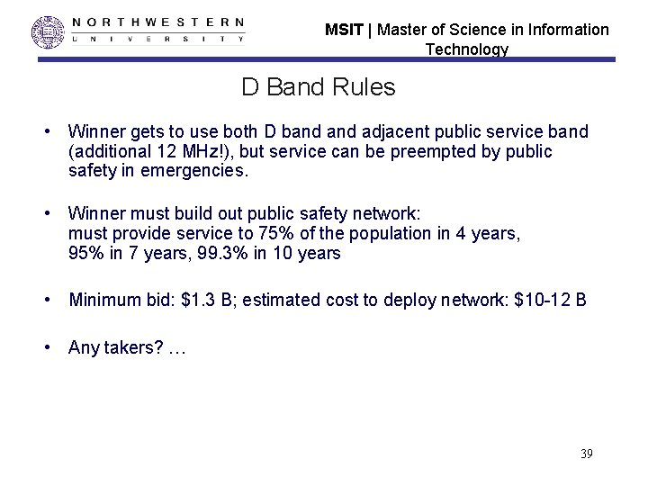 MSIT | Master of Science in Information Technology D Band Rules • Winner gets MSIT | Master of Science in Information Technology D Band Rules • Winner gets