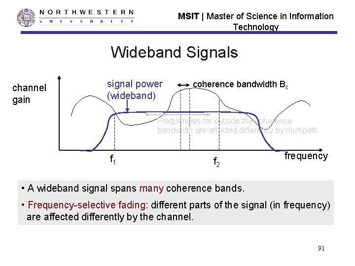 MSIT | Master of Science in Information Technology Wideband Signals channel gain signal power MSIT | Master of Science in Information Technology Wideband Signals channel gain signal power