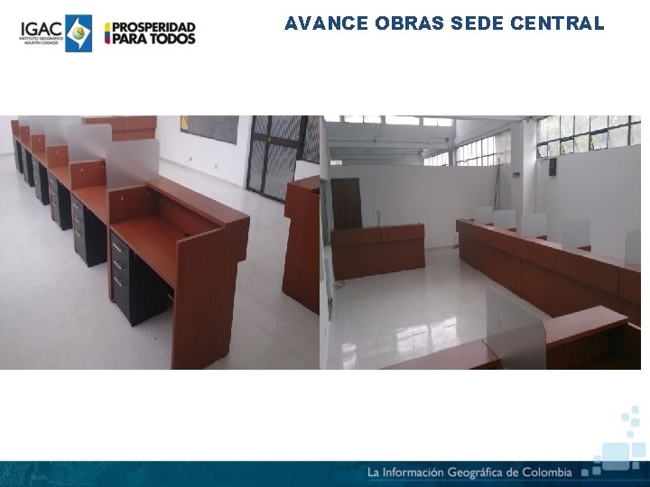 AVANCE OBRAS SEDE CENTRAL 