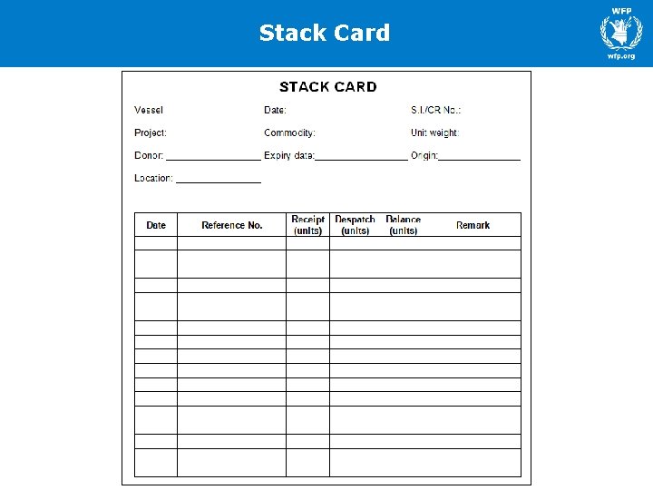 Stack Card 