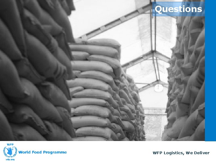 Questions WFP Logistics, We Deliver 