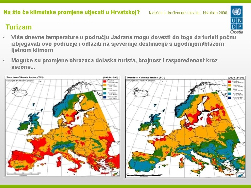 Na što će klimatske promjene utjecati u Hrvatskoj? Izvješće o društvenom razvoju - Hrvatska