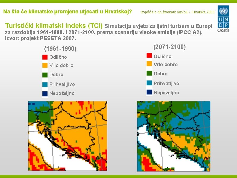 Na što će klimatske promjene utjecati u Hrvatskoj? Izvješće o društvenom razvoju - Hrvatska