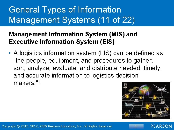 General Types of Information Management Systems (11 of 22) Management Information System (MIS) and