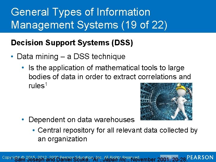 General Types of Information Management Systems (19 of 22) Decision Support Systems (DSS) •