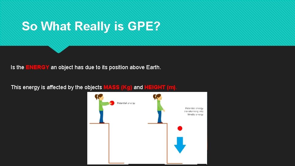 So What Really is GPE? Is the ENERGY an object has due to its