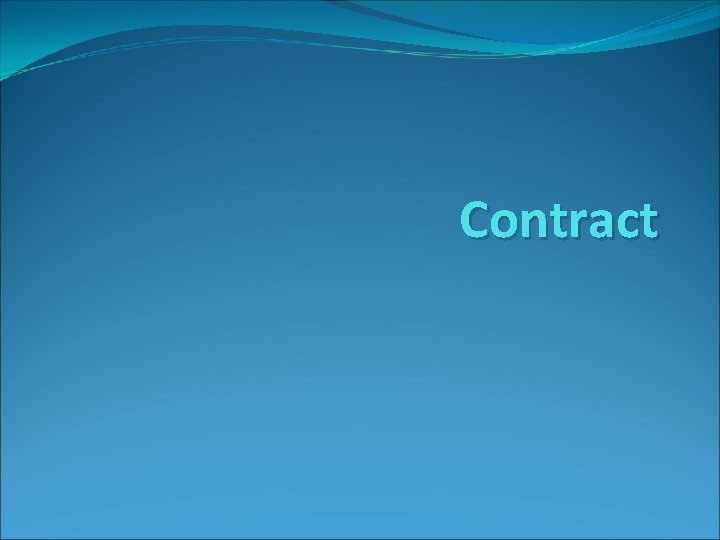 Contract Contract