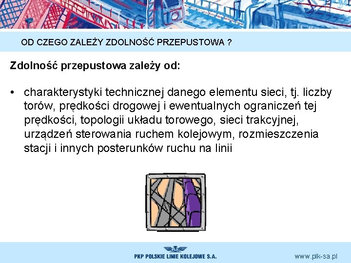 OD CZEGO ZALEŻY ZDOLNOŚĆ PRZEPUSTOWA ? Zdolność przepustowa zależy od: • charakterystyki technicznej danego OD CZEGO ZALEŻY ZDOLNOŚĆ PRZEPUSTOWA ? Zdolność przepustowa zależy od: • charakterystyki technicznej danego