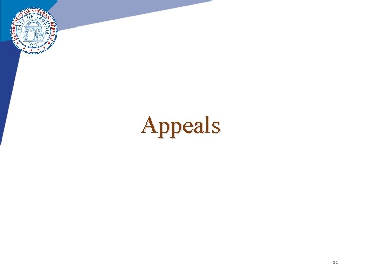 Appeals 11 Appeals 11