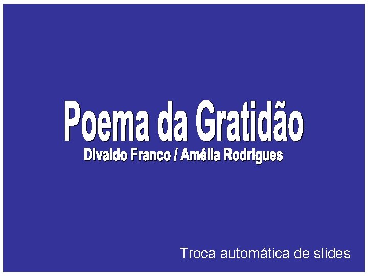 Troca automática de slides 