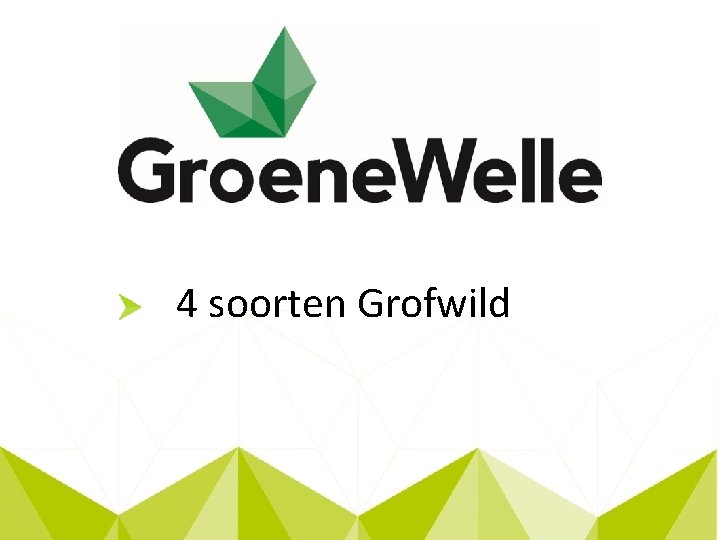 4 soorten Grofwild 