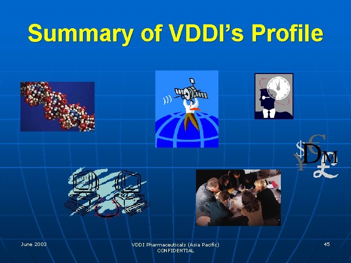 Summary of VDDI’s Profile June 2003 VDDI Pharmaceuticals (Asia Pacific) CONFIDENTIAL 45 