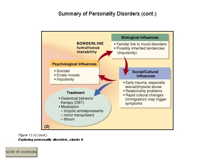 Summary of Personality Disorders (cont. ) Figure 12. x 2 (cont. ) Exploring personality
