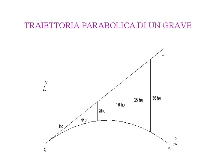 TRAIETTORIA PARABOLICA DI UN GRAVE 