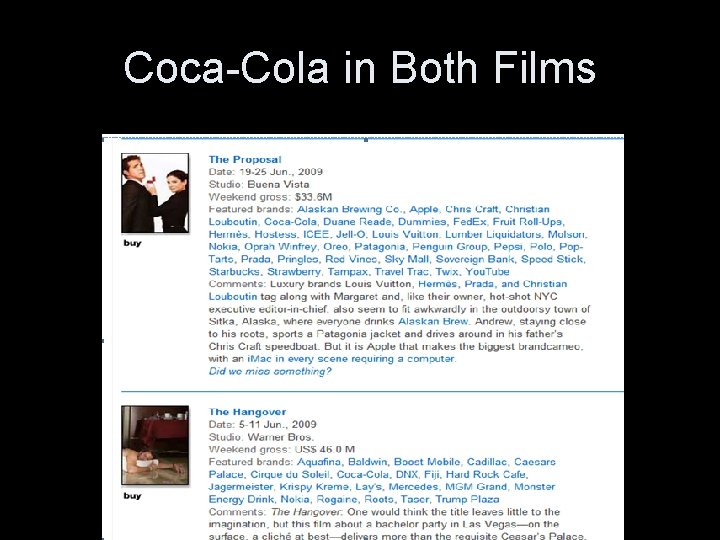 Coca-Cola in Both Films 
