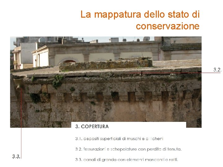 La mappatura dello stato di conservazione 