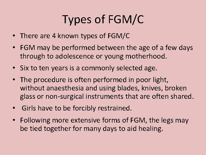 Types of FGM/C • There are 4 known types of FGM/C • FGM may