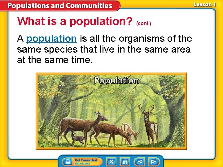 What is a population? (cont. ) A population is all the organisms of the